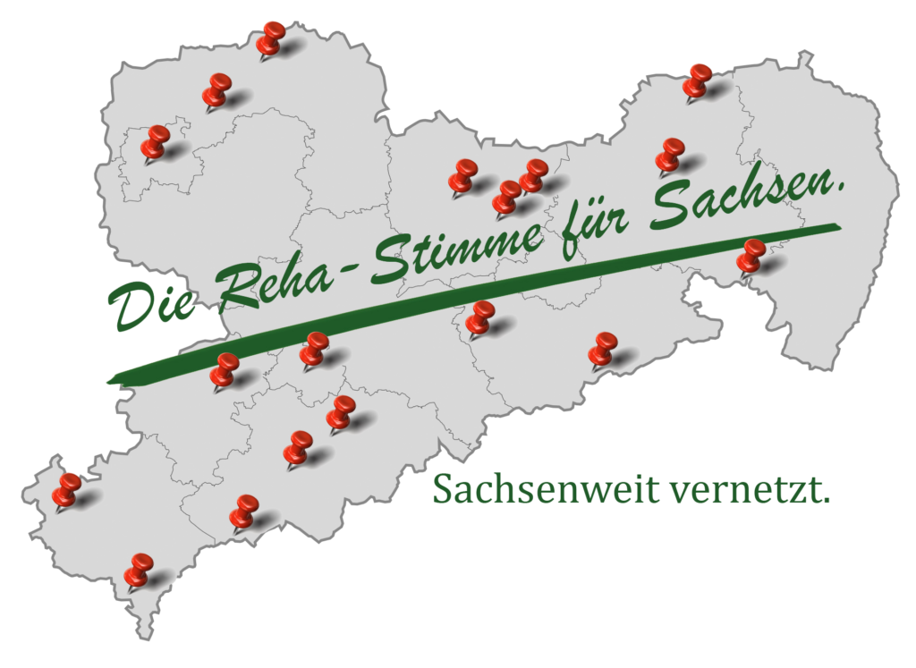 Landkarte Sachsen